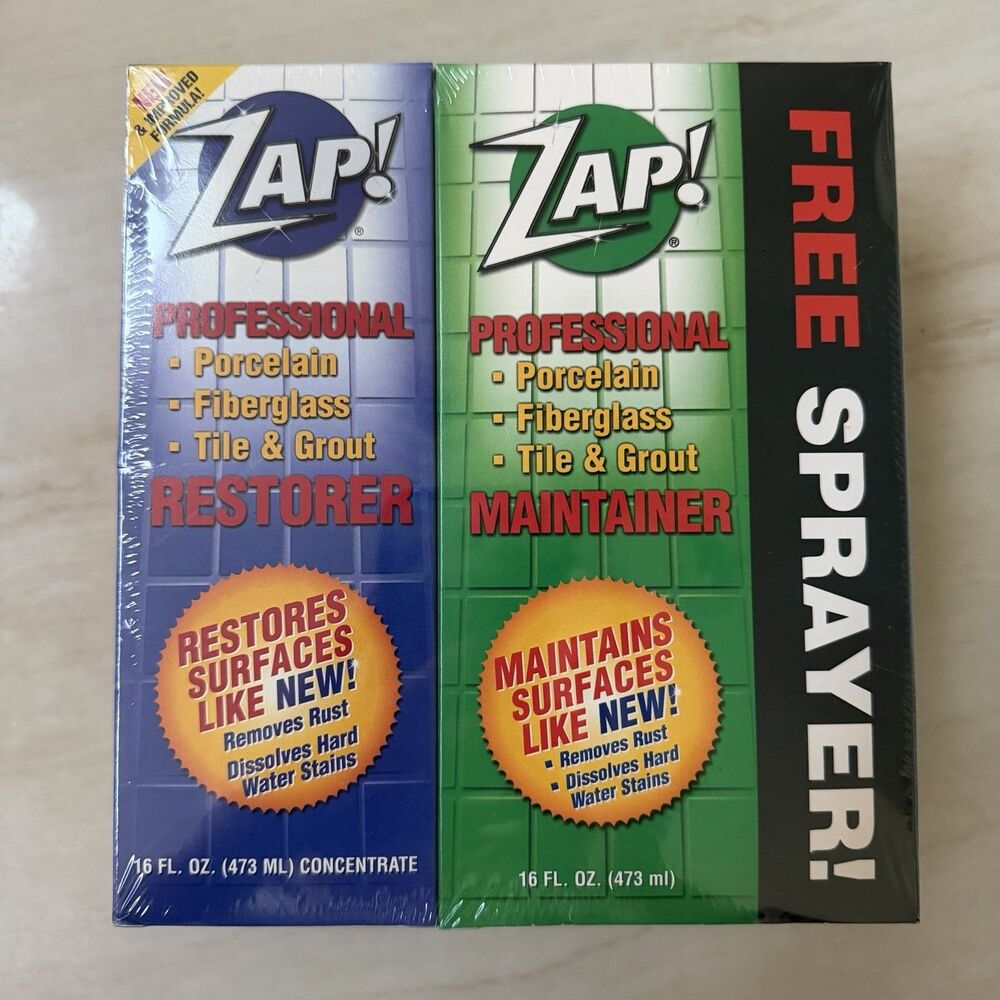 ZAP! Professional Cleaner Restorer 16 oz. & Maintainer 16 oz Kit +Free Sprayer